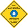 45-315 - Wear Life Jackets Sign,