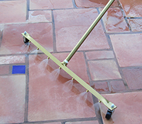 32-038 - Heavy duty water broom, 7 nozzle, 36"