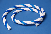 44-115 - Twisted Rope, 3/4" dia, blue & white/ft.