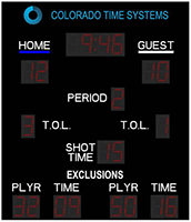 59-293 - Otter scoreboard - water polo with exclusion