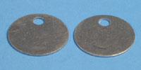71-130 - Check tags, aluminum, plain, 100/pkg