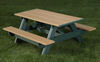 76-086 - Plastic picnic table, 6'
