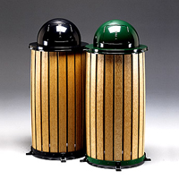 79-120 - Round waste receptacle with dome lid